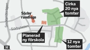 32 nya tomter släpps i Sörby i södra Mjölby.