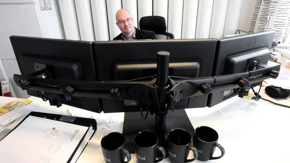 Kalle Widelius på Online voices i Linköping.