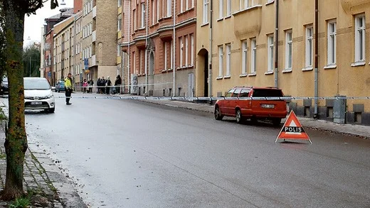 Centrala Norrköping spärrades av under gårdagen.