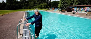 Äntligen vatten på Glyttingebadet