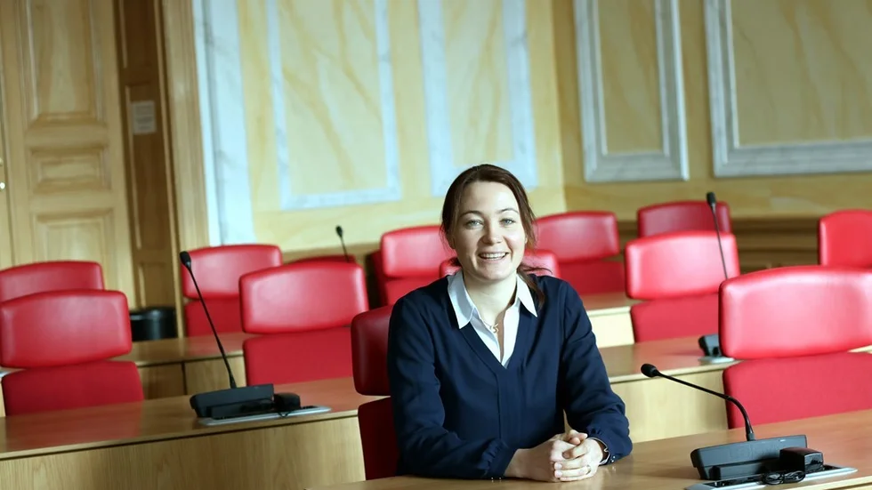 Rebecka Hovenberg, nytt stjärnskott på kommunpolitikens himmel. Foto: Tommy Pettersson