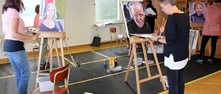 Avslutning på konstkurs med Ermias