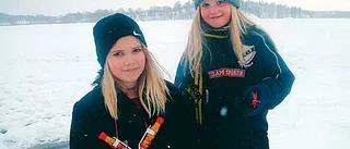 Eleverna i Rimforsa på snö och is