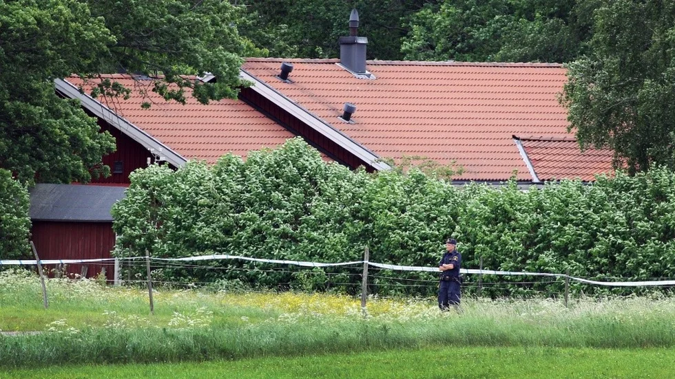 Bostaden i Mantorp där dubbelmordet ska ha ägt rum.