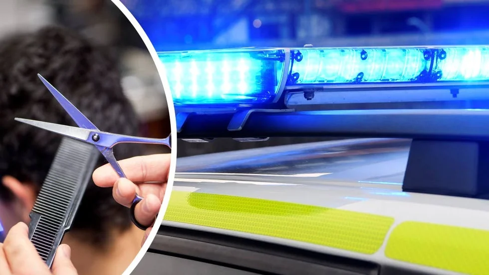 Under måndagseftermiddagen hotade en grupp personer att råna en frisörsalong i Mjölby.