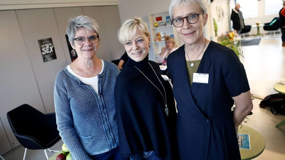 Berit Andersson, Eva-Lena Fredriksson och Christina Magnusson Simeonov, är alla nöjda med de nya lokalerna.
