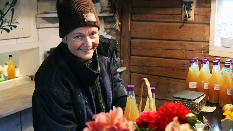"Äpplen är en härlig grej att samlas kring", sade kaféägare Lovisa Göransdotter.