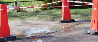 Vattnet tillbaka efter läcka