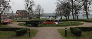 Nu rivs fontänen i Stadsparken
