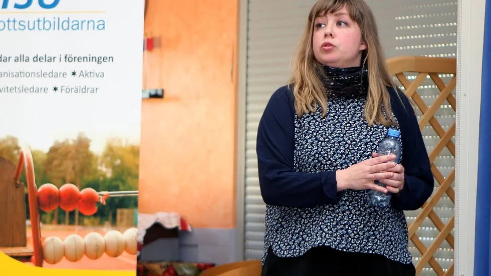 Viktigt. Menar Sofia B Karlsson att det är att vi pratar om vad vi kan göra för att alla ska känna sig välkomna i idrotten.