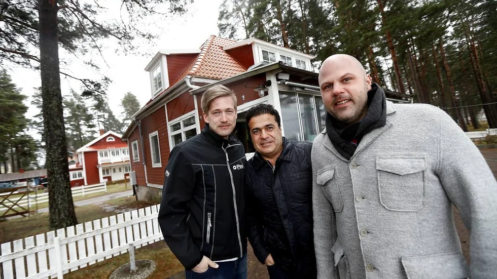 Magnus Levin, närmast kameran, Josef Soner och Jonny Johansson ska få fart på Vättershall igen.
