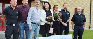 Släckte branden – och räddade kvinna
