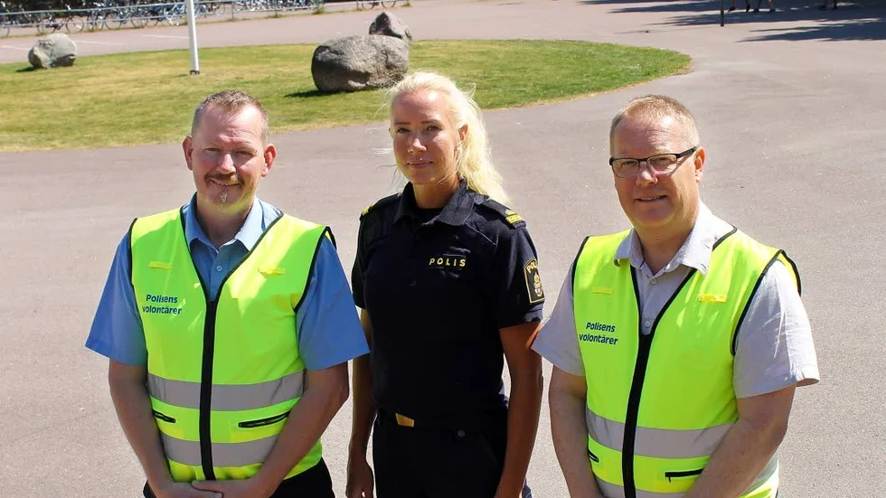 Mer vuxennärvaro i sommar. Det efterlyser kommunpolis Josefin Arvidsson och polisvolontärerna Peter Sköld och Bertil A. Karlsson.