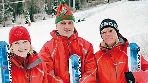 Skidlärarna Katarina Norén, Reidar Bygdell och Mia Tälth.