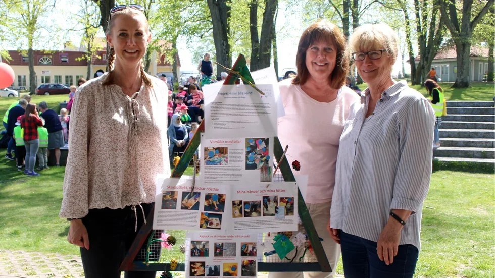 Erica Pastuhoff, förskolelärare Resedan, Lena Holmanen Malmer, förskolechef och Marie Nilsson, förskolelärare Ekbacken.