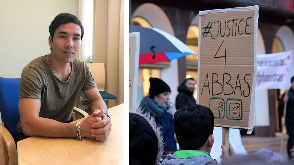 Orolig och nervös, men ändå samlad. I snart två månader har 20-årige Abbas Alavi suttit i polisens förvar i Åstorp.
