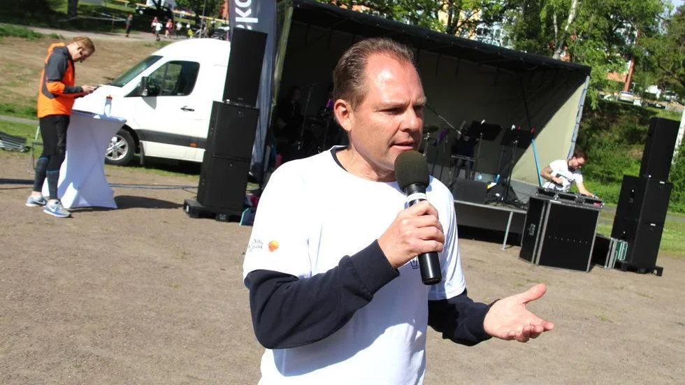 "Det är det här som är grejen", säger en nöjd Leif Ihreskog från arrangören Kinda-Ydre Sparbank.