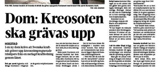 Kreosoten måste tas bort