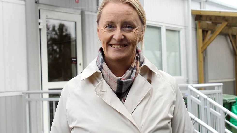 Förskolechef. Marie Stråhlin är väldigt nöjd med verksamhetens tillfälliga modulbyggnader.