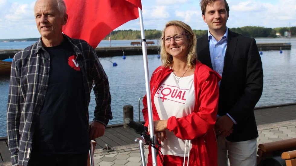 Vänsterpartiets Leif Svensson, Linda Fleetwood och Andreas Rindbäck Wallin vill bland annat fördubbla antalet anställda inom barn- och ungdomshälsan.