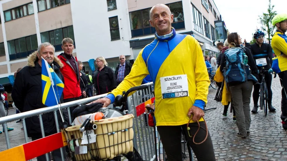 VETERAN. Rune Johansson från Tibro var en av många veterander som startade i den första gruppen.