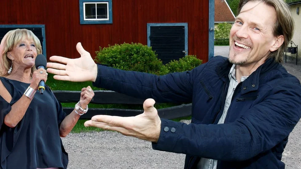 Magnus Bäcklund och Lill-Babs är klara för sommarens allsång i Borensberg.