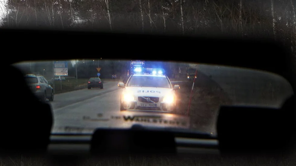 Polisen fick tips om en misstänkt rattfyllerist på riksväg 34.