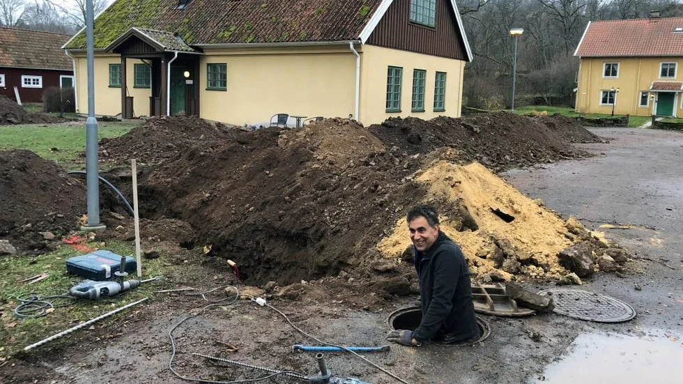 Amir i full fart.
