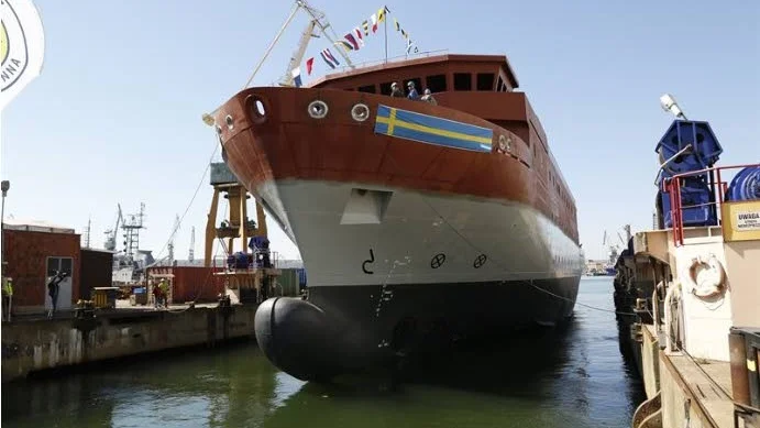 Signalspaningsfartyget HSM Artemis har sjösatts i Gdynia.