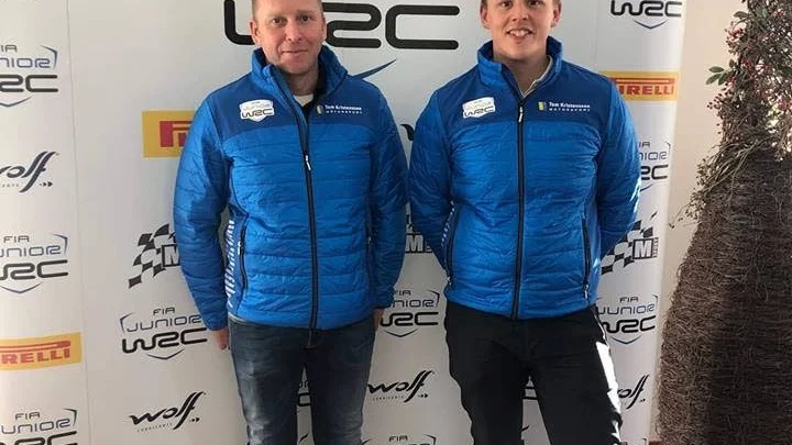 Henrik Appelskog och Tom Kristensson tävlar i Svenska Rallyt.