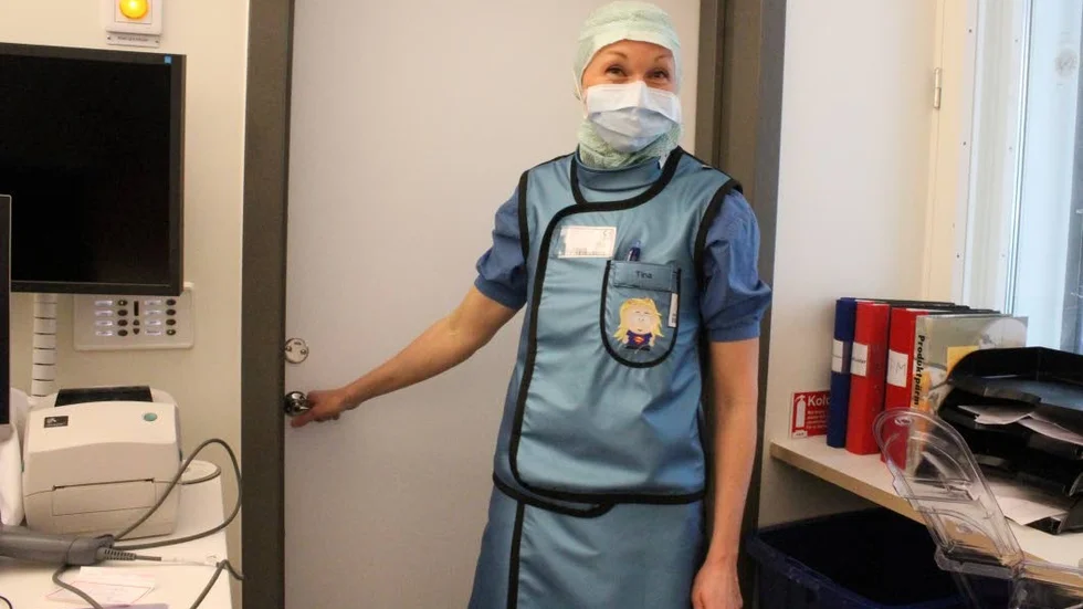 Tina Fastesson är redo att ta sig an nästa patient.