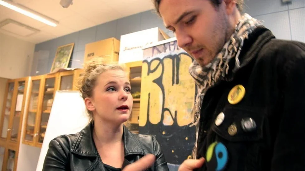 Turné. Förra året reste Villhelm Blomgren och Stina Nordberg runt i skolorna med föreställningen om matematik och kärlek.