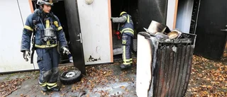 Brand i förrådsbyggnad