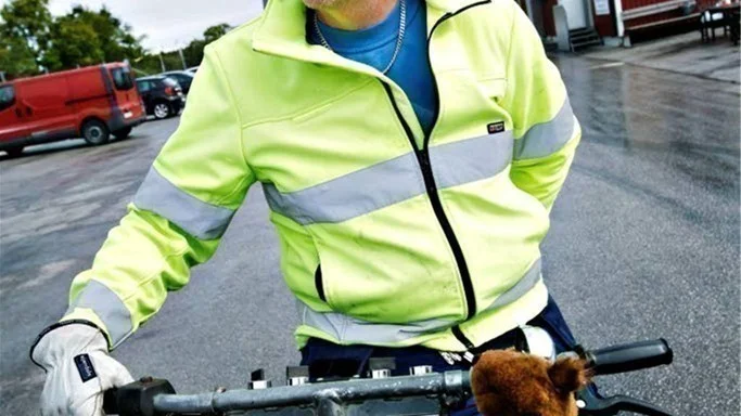 Mikael Larsson, återvinningen Visby.
Arkivbild: Petra Jonssson.