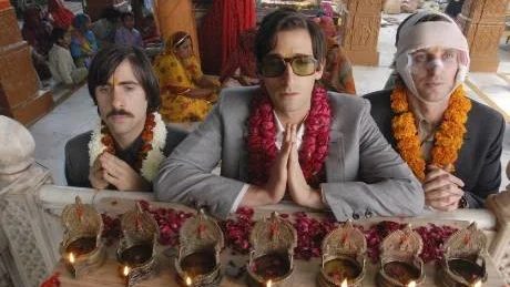 "The Darjeeling limited", med Jason Schwartzman, Adrien Brody och Owen Wilson, har inspirerats av en riktig Indienresa som Schwartzman och regissören Wes Anderson gjorde när de skrev manuset.                                Foto: Fox
