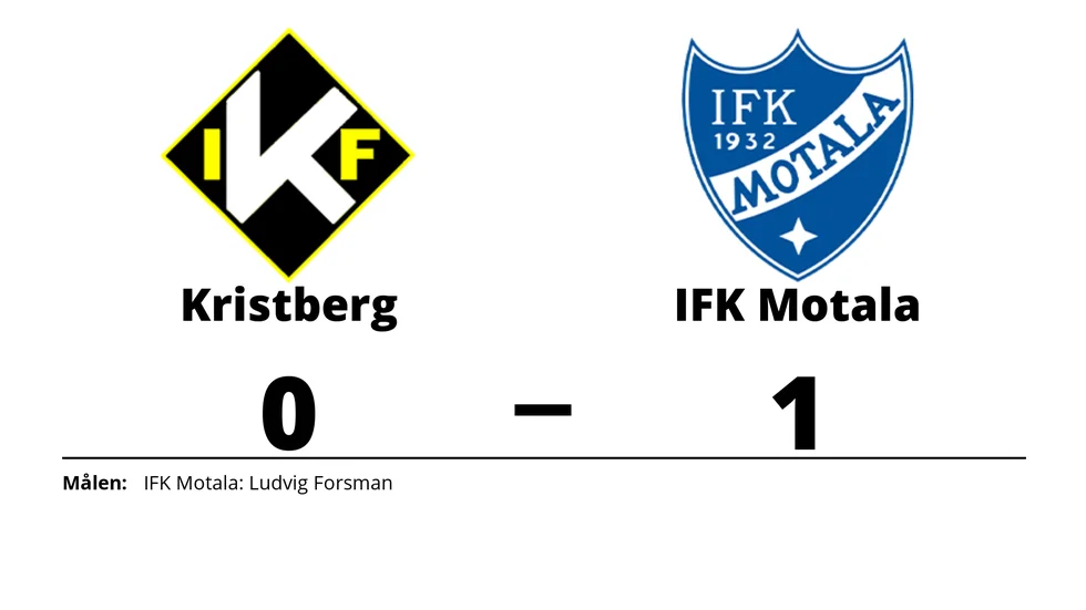 Kristbergs IF förlorade mot IFK Motala FK