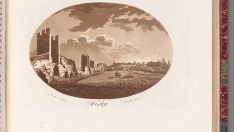 Bref under resor i Sverige, av Jonas Carl Linnerhielm, tryckt i Kumblinska tryckeriet 1797.