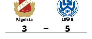 LSW B vann borta mot Fågelsta