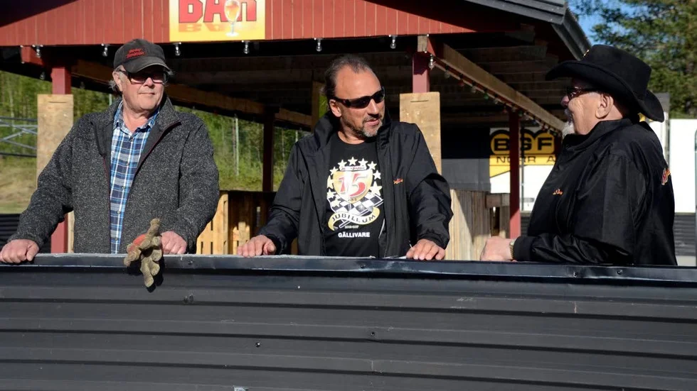 Arrangörer. Ola Wiklund, Johnny Häll och Henry Strömberg.