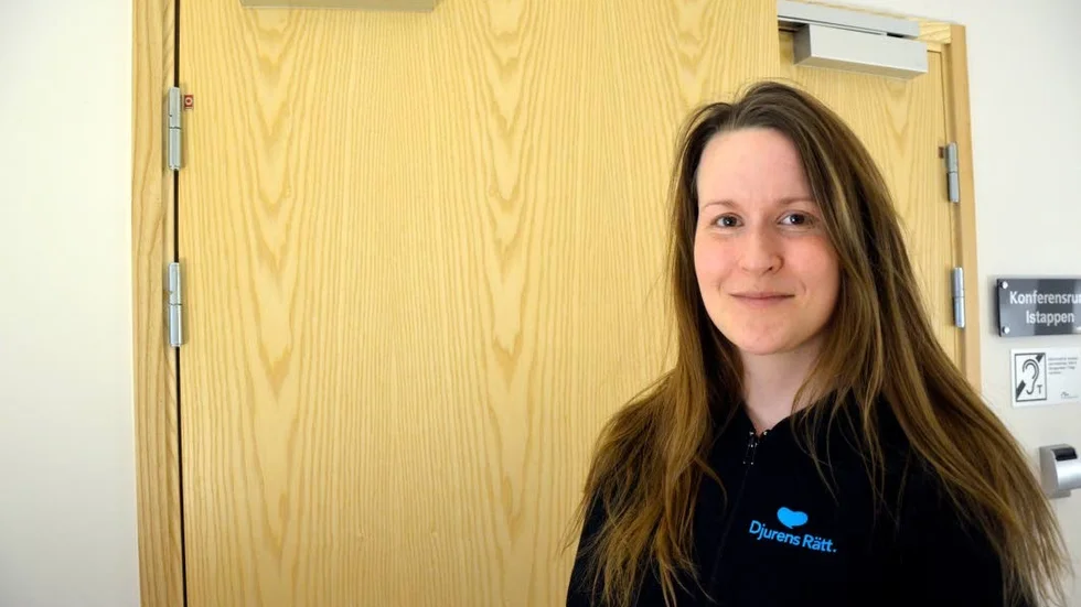 Lokalt arbete. Katarina Alström verksam i Djurens rätt i Luleå- Boden arbetar tillfärlligt i Gällivare och hjälper till att starta upp.