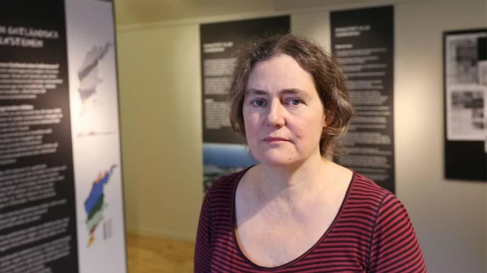Sara Eliason, naturintendent och verksamhetschef på Gotlands museum, vill uppmana besökarna till att debattera och ta ställning i kalkbrytningsfrågan.