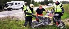 Motorcyklist med änglavakt