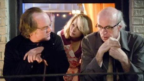 Philip Seymour Hoffman, Michelle Williams och Tom Noonan.    Foto: Abbot Gensler