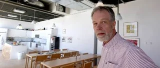 Taket rasade i lunchrummet
