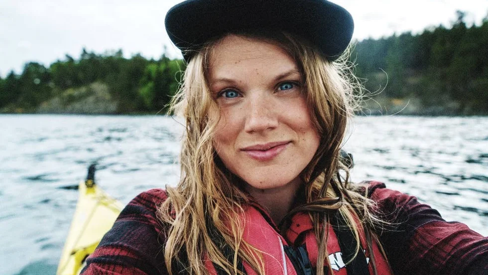 Linda Åkerberg tar sig på egen hand från Skåne till Lappland, för att sätta fokus på klimatsmart resande.