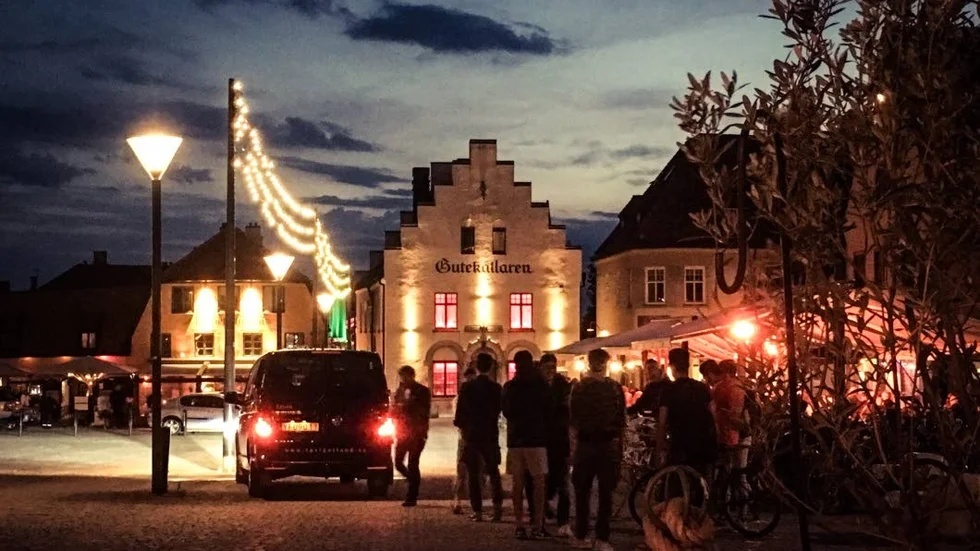 Knivbråket skedde på Stora torget i tisdags. Bilden är från ett annat tillfälle.