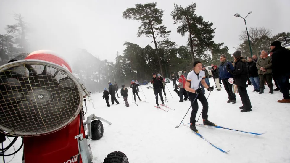 Snart åker snökanonen fram.