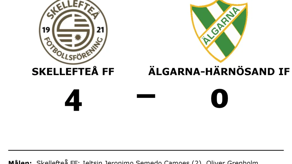 Skellefteå FF vann mot Älgarna-Härnösands IF