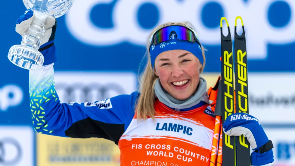 Anamarija Lampic slutar med längdskidåkningen. Arkivbild.