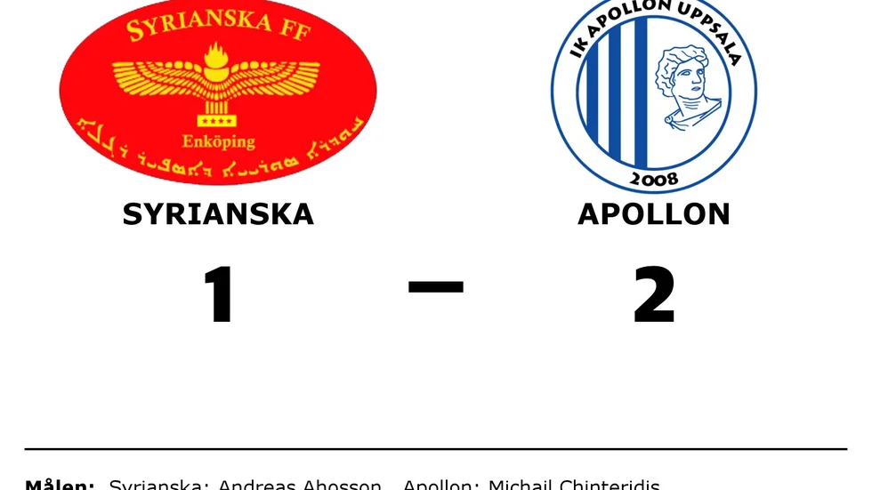 Syrianska FF förlorade mot IK Apollon